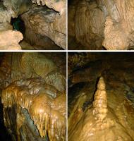 A caverna é ricamente ornamentada por uma impressionante diversidade dos mais belos espeleotemas.