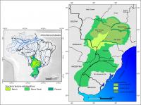Fig. 6 - Mapa geológico da Província Paraná e seus domínios tectono-estratigráficos. Compilado de Schobbenhaus et al. (2022, inédito) e Quintão et al. (2017).