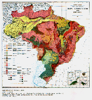 Mapa Geológico do Brasil de 1960