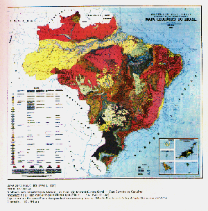 Mapa Geológico do Brasil de 1971