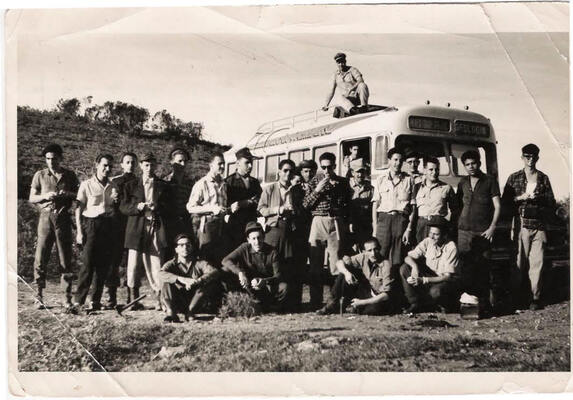 Excurso de campo da primeira turma de Geologia da Universidade Federal do Rio Grande do Sul, em 1957 - Instituto de Geocincias UFRGS 