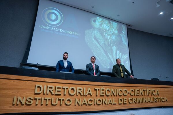 Da esquerda para a direita:Diretor-presidente do SGB, Incio Melo; diretor do INC, Carlos Palhares; e diretor de Sustentabilidade do IBRAM, Julio Nery. Foto: Divulgao SGB