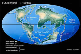 Terra daqui a 100 milhes de anos.
